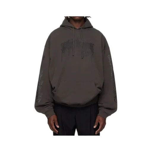 Dripping Logo Oversized Hoodie
