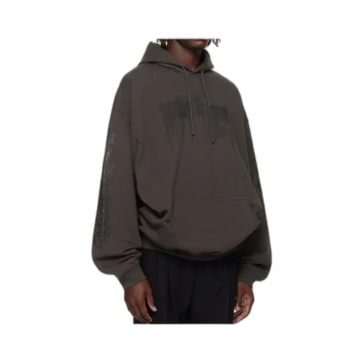 Dripping Logo Oversized Hoodie