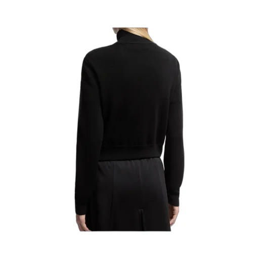 Padded Wool Zip-Up Cardigan