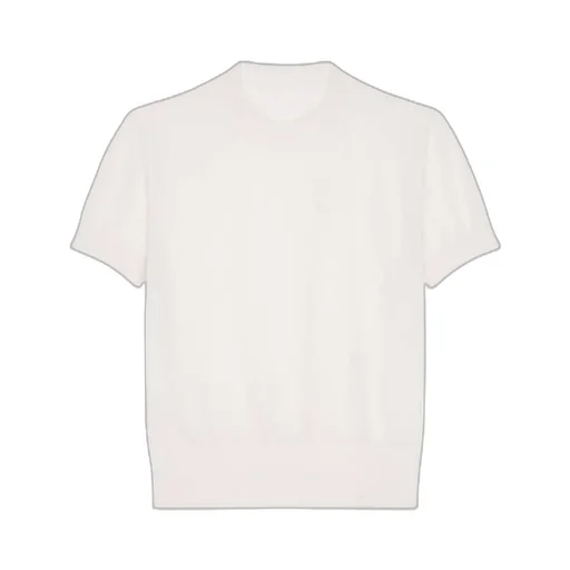 Short-Sleeved Sweater In Cashmere