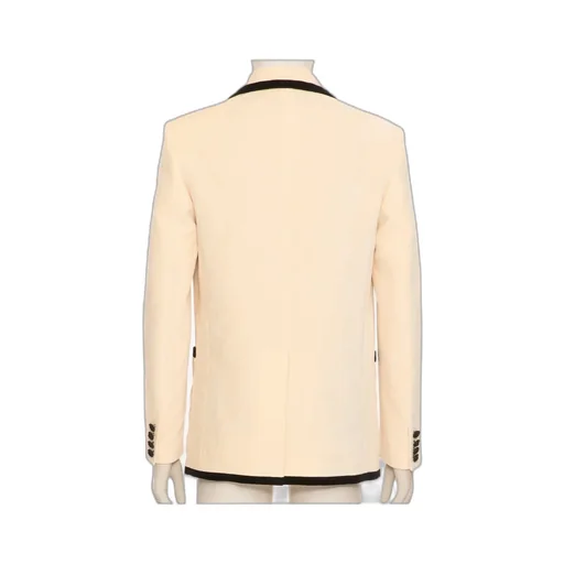 Double-Breasted Embroidered Blazer