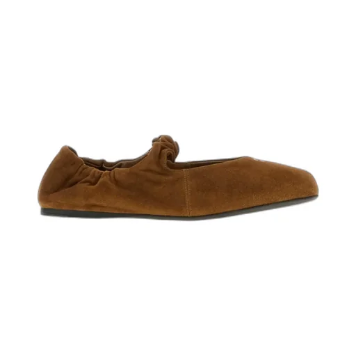 Miu Miu Logo-Detailed Ballet Flats
