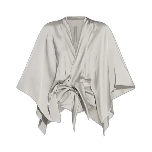 Half Moon Tie-Front Blouse