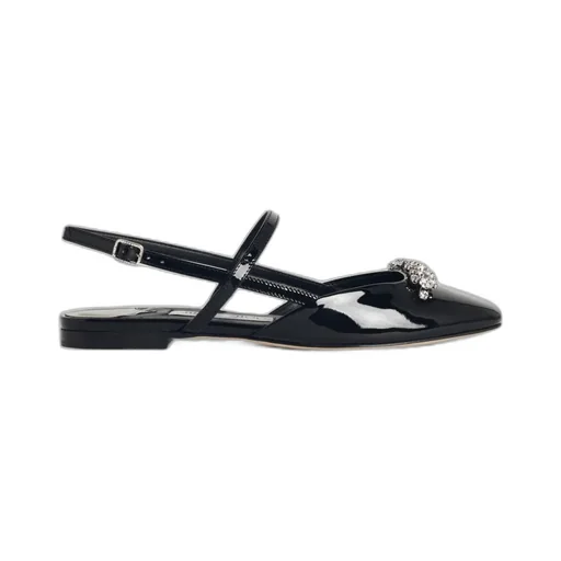 Crystal-Embellished Slingback Pumps