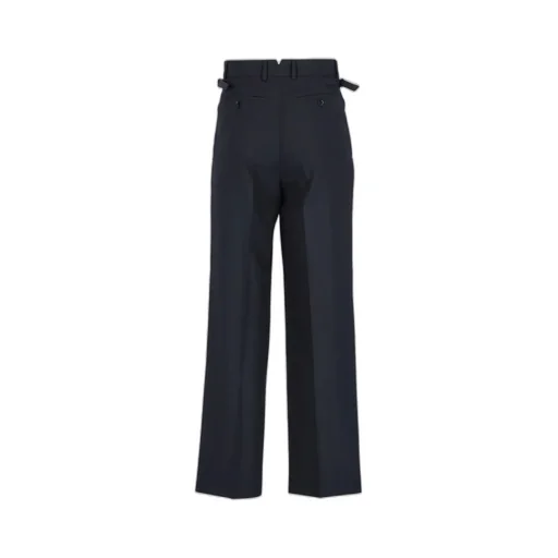 Ami Paris Buckle Detailed Wide-Leg Trousers