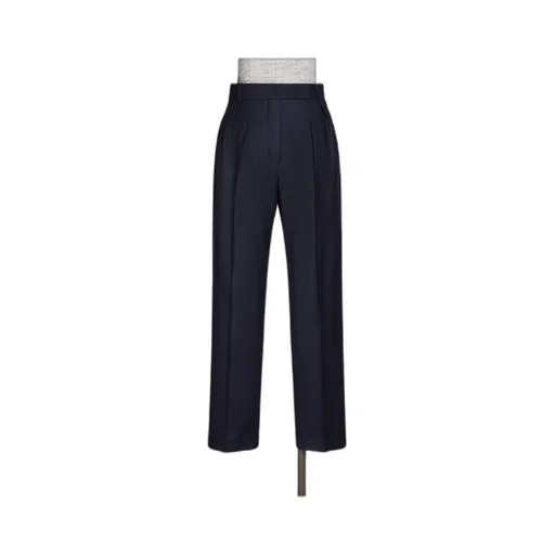 Straight-Leg Wool Trousers