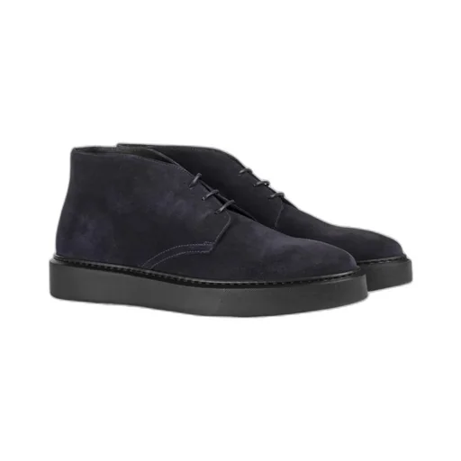Blue Suede Chukka Ankle Boot