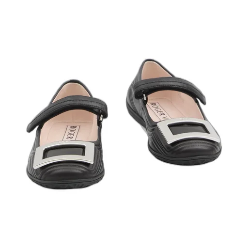 Buckle-Detail Ballet Flats