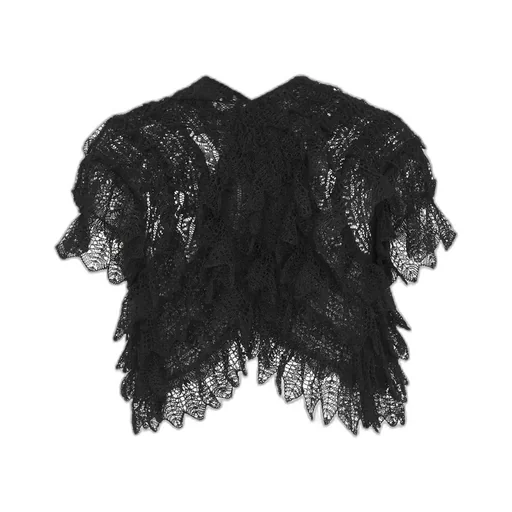 Short-Sleeved Ruffled Cardigan