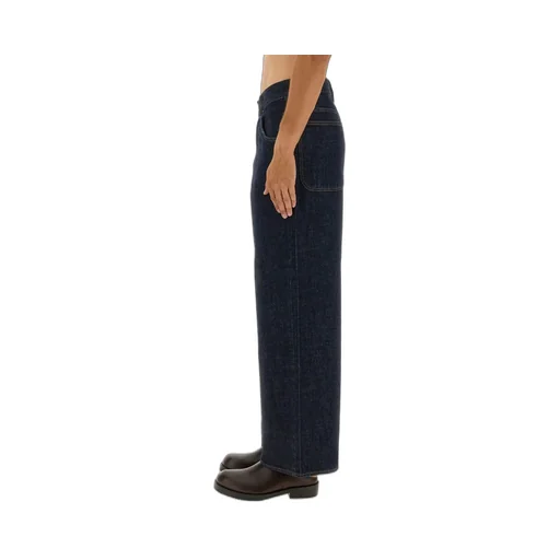 Sunflower Logo Patch Wide-Leg Jeans