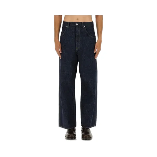 Sunflower Logo Patch Wide-Leg Jeans
