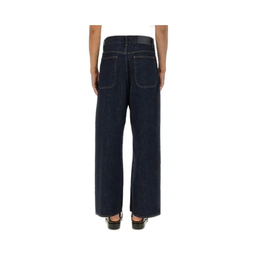 Sunflower Logo Patch Wide-Leg Jeans