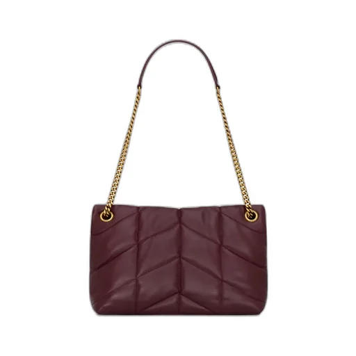 Saint Laurent Puffer Logo Plaque Small Shoulder Bag