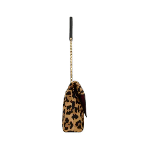 Saint Laurent Cassandre Leopard Patterned Large Pouch