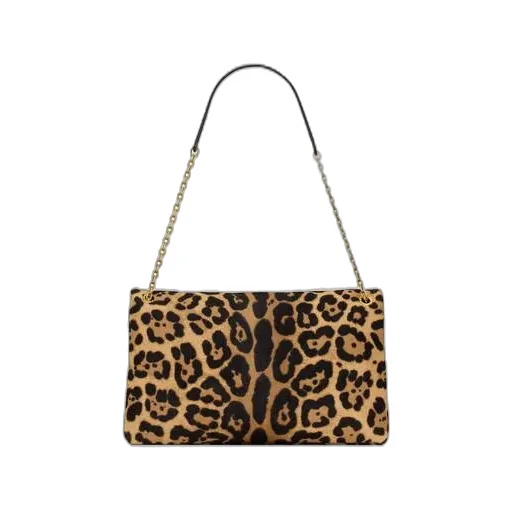 Saint Laurent Cassandre Leopard Patterned Large Pouch