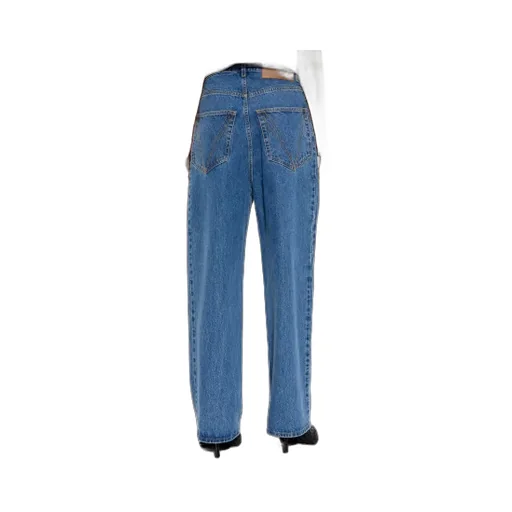 Graphic-Print Jeans