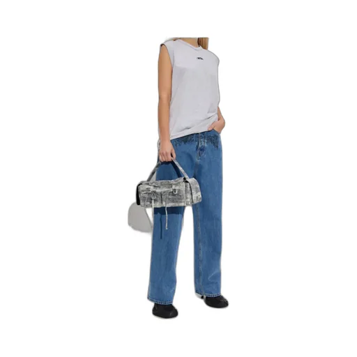 Graphic-Print Jeans