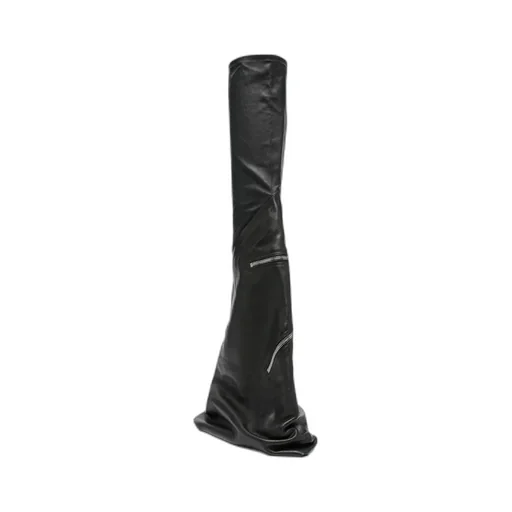Cargo Fetish Sneaks Calf Leather Knee-High Boots