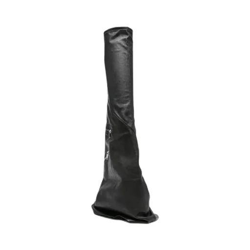 Cargo Fetish Sneaks Calf Leather Knee-High Boots