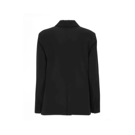 Antonelli Firenze Embellished Collar Double-Breasted Blazer