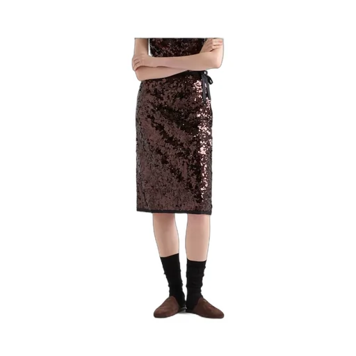 Embroidered Sequin Skirt