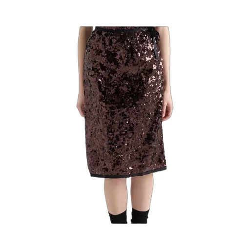 Embroidered Sequin Skirt