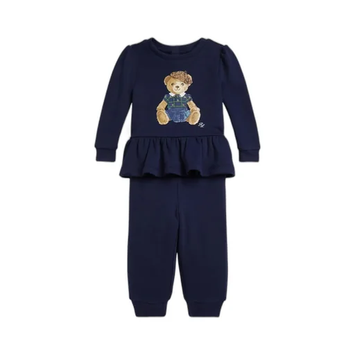 Polo Ralph Lauren Kids Bear Peplum Top