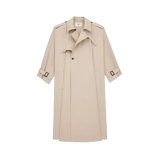 Trench Cape In Cotton Twill