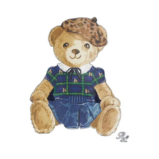 Polo Ralph Lauren Kids Bear Peplum Top