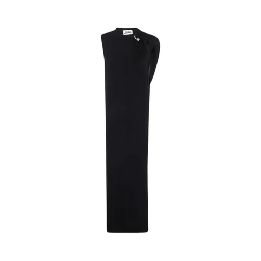 Jean Paul Gaultier Twisted-Neckline Sleeveless Maxi Dress