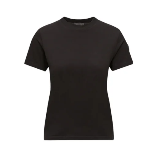 Pleated Back Cotton T-Shirt