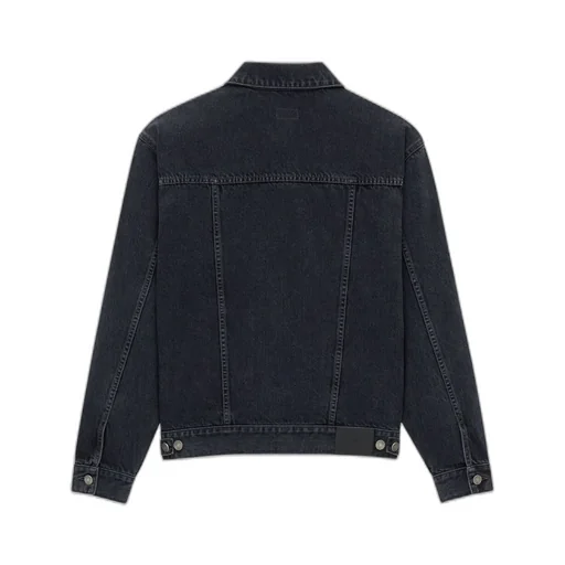 Saint Laurent Button-Up Denim Trucker Jacket