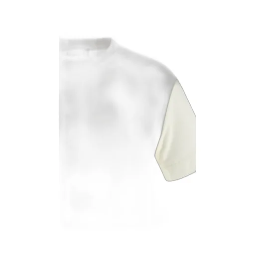 Crochet-Hem Crew-Neck T-Shirt