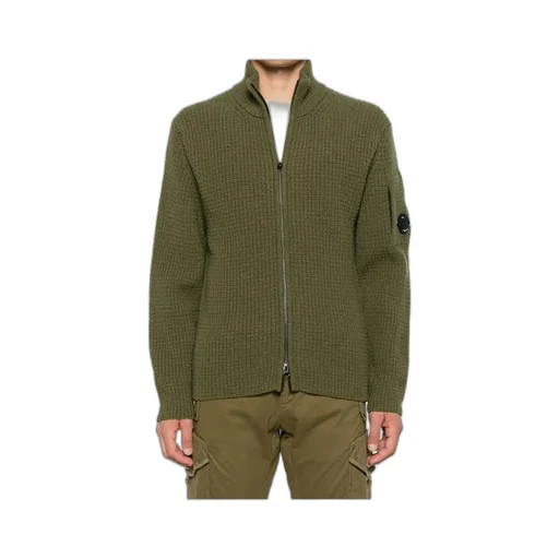 C.P. Company Lens Detail Full Zip Cardigan