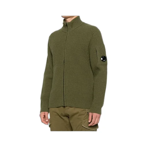 C.P. Company Lens Detail Full Zip Cardigan