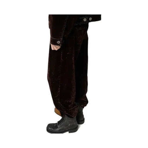 Miu Miu Wide-Leg Velvet Pants