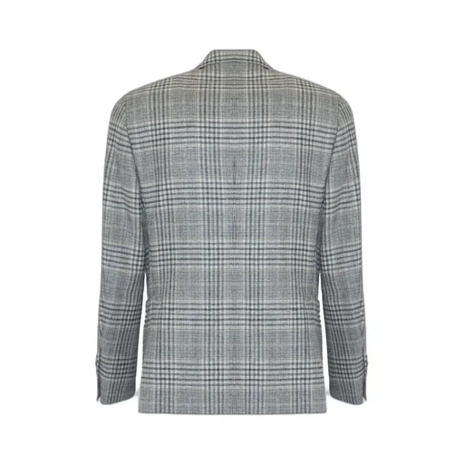 Lardini Single-Breasted Checked Blazer