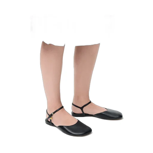 Ankle-Strap Leather Trainers