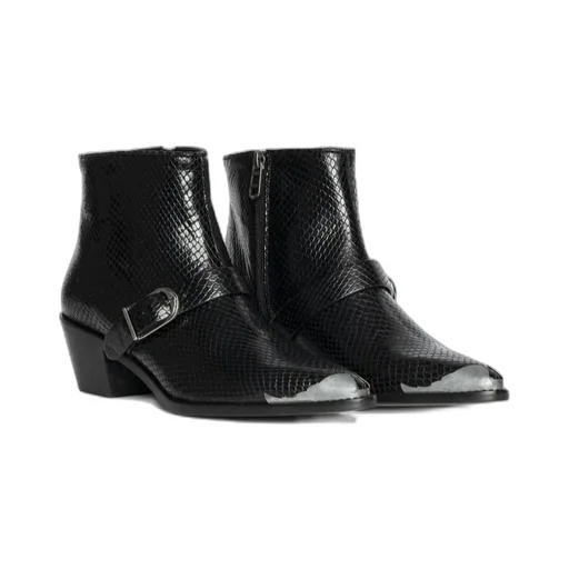 Buckle Detail Ankle Boots