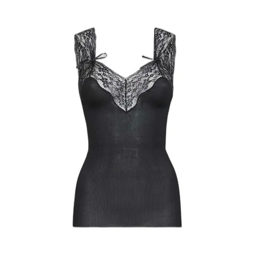 Saint Laurent Lace Detailed Sleeveless Top