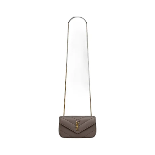 Saint Laurent Loulou Logo Plaque Mini Shouler Bag