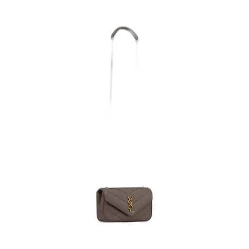 Saint Laurent Loulou Logo Plaque Mini Shouler Bag