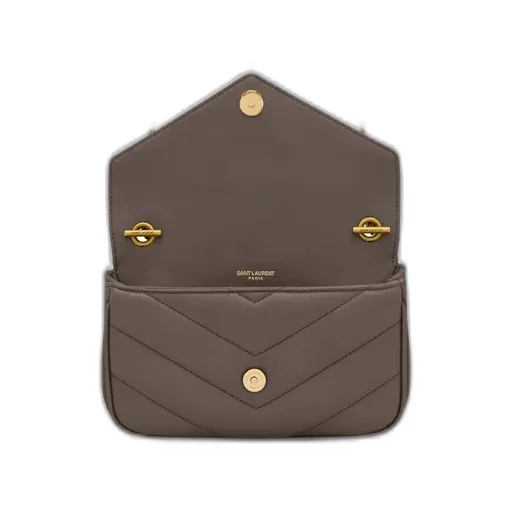 Saint Laurent Loulou Logo Plaque Mini Shouler Bag