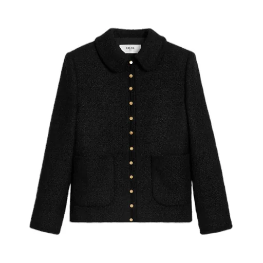 Chasseur Jacket In Cashmere Bouclette Natte