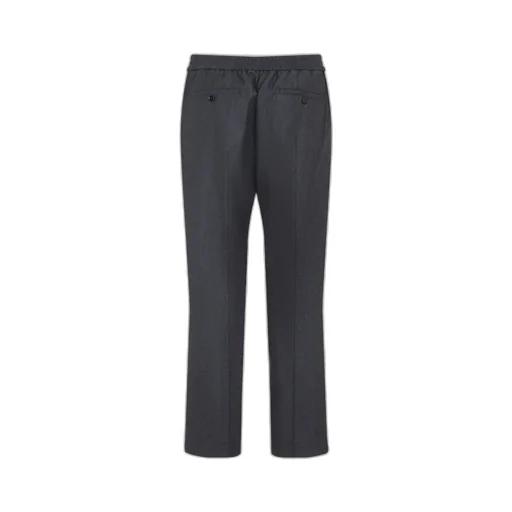 Elasticated-Waist Wool Trousers