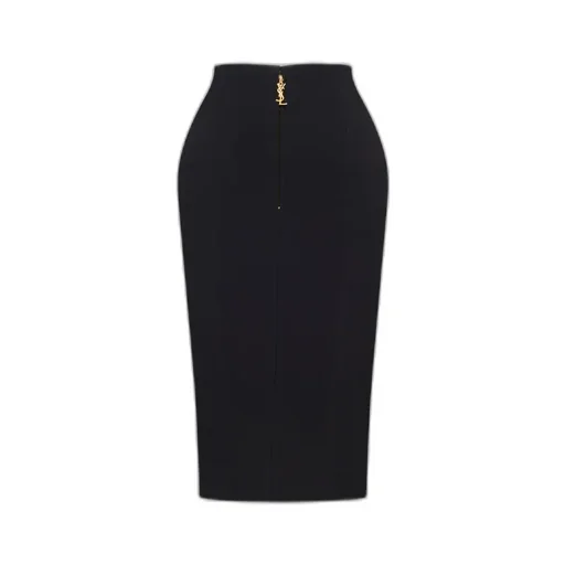Saint Laurent Mid-Rise Pencil Skirt