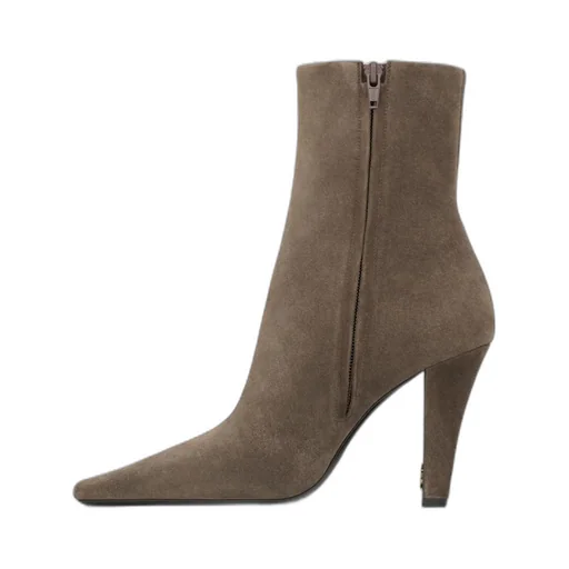 Saint Laurent Jill Pointed Toe Ankle Boots