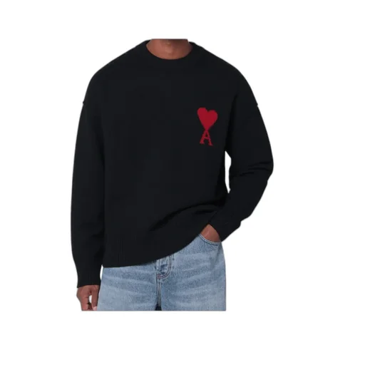 Ami Paris Ami De Coeur Crewneck Knitted Jumper