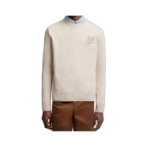 Moncler Logo Patch Crewneck Jumper