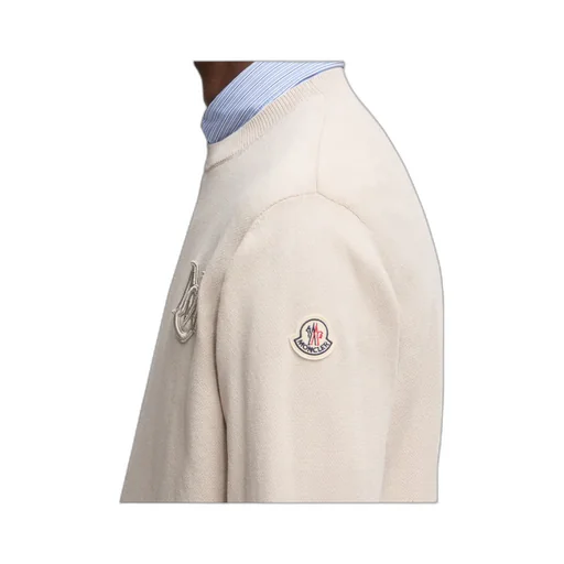 Moncler Logo Patch Crewneck Jumper